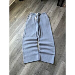 MNML Light Blue baggy Wide Leg Sweatpants XL heavyweight Fleece